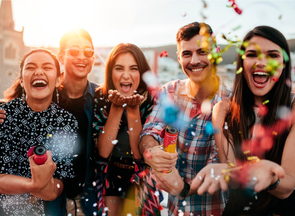 Partying with international students